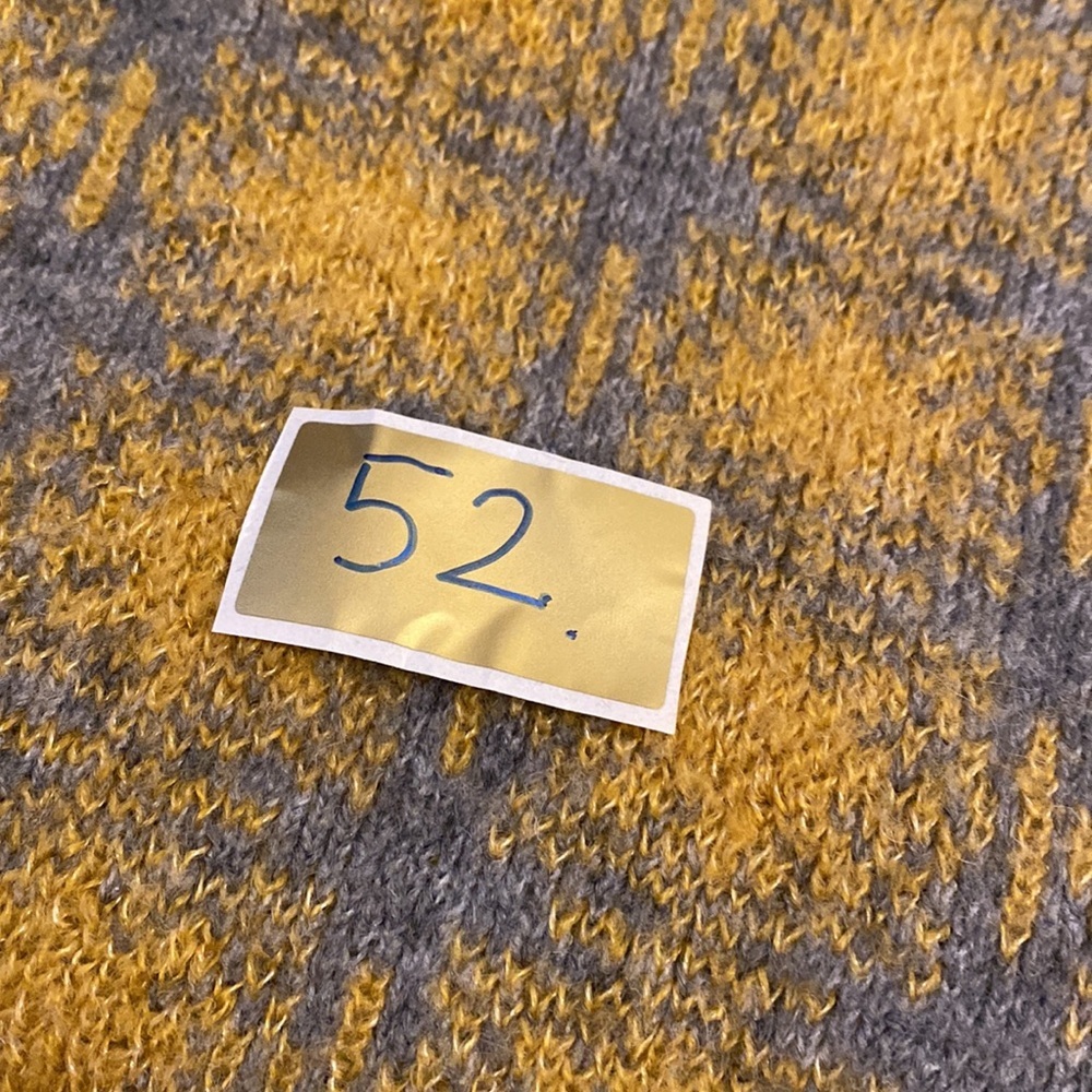 Zara Mustard and Gray Knit Sweater Vest . Style 4760/100/305 Size S - Picture 7 of 7
